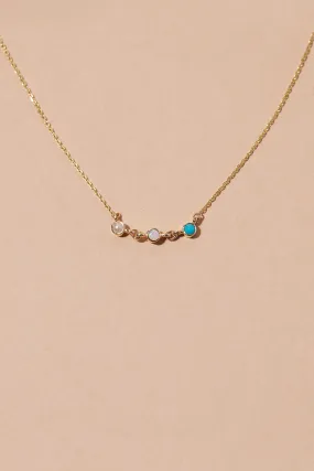 BEZEL BIRTHSTONE NECKLACE