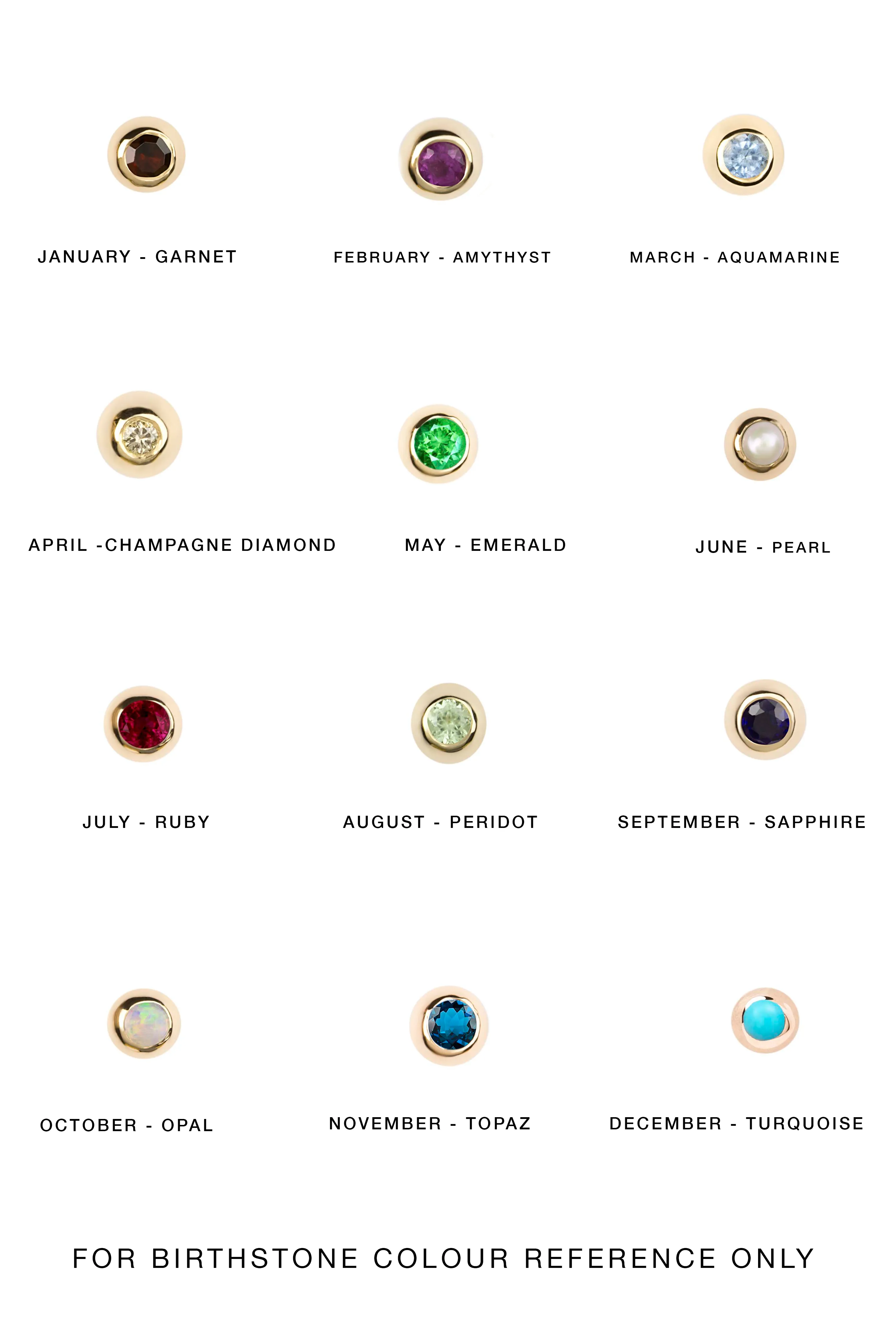BEZEL BIRTHSTONE NECKLACE