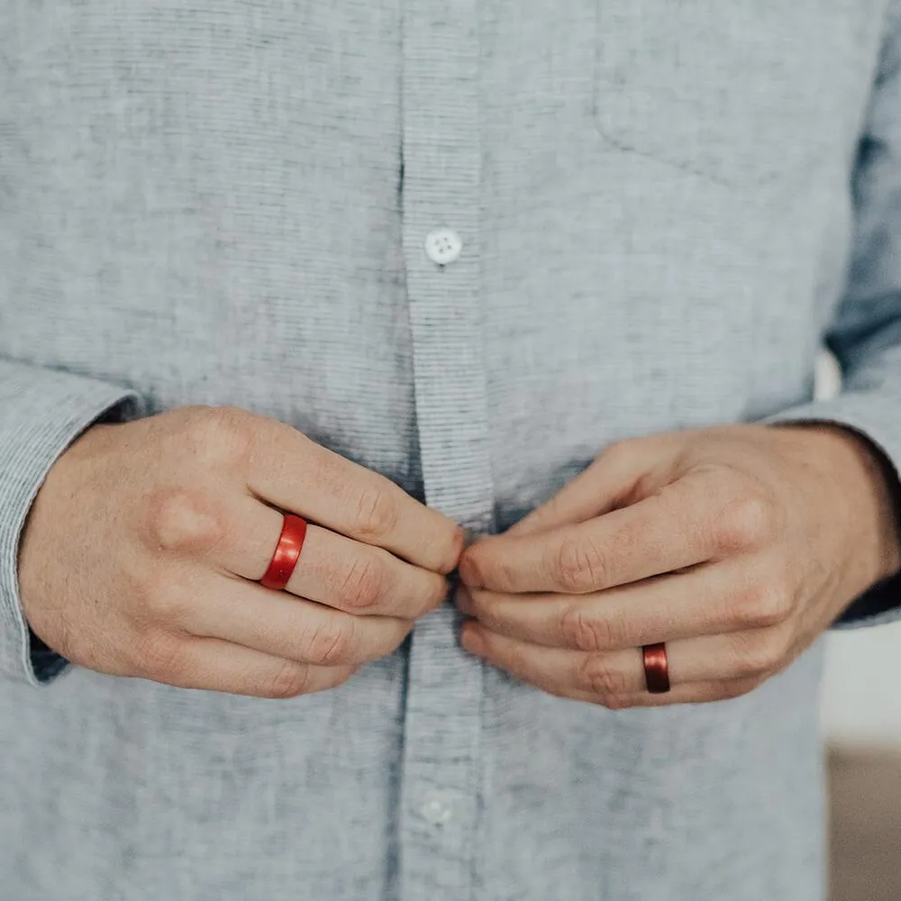 Birthstone Classic Silicone Ring - Garnet