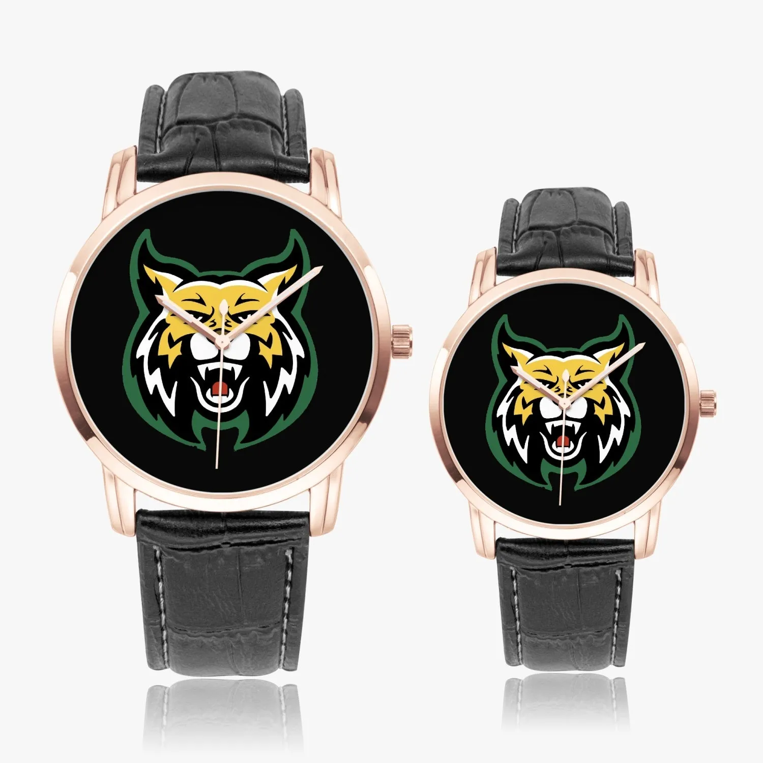 Bishop Black Instafamous Wide Type Quartz watch