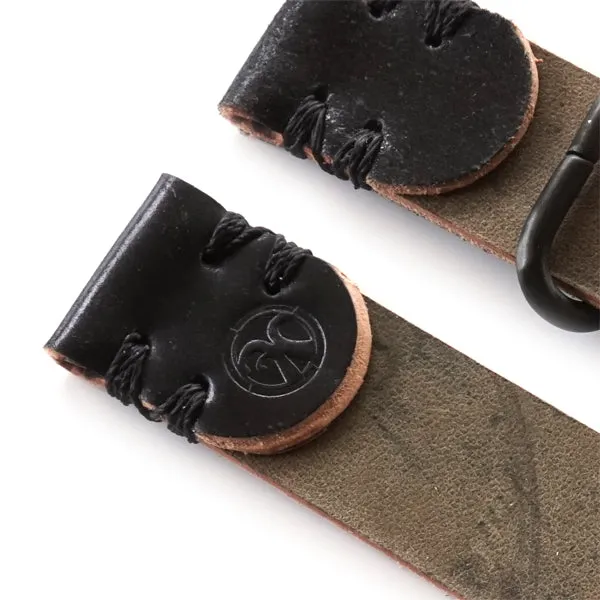 Black Shell Cordovan 2-Piece Nato Style Watch Band