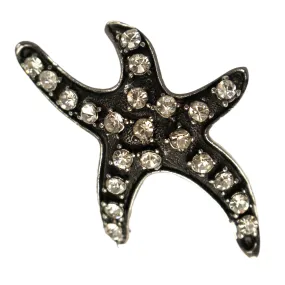 Black Starfish Brooch