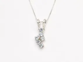 Blue Topaz Necklace - Natural Topaz Necklace - Sky Blue Dainty Pendant