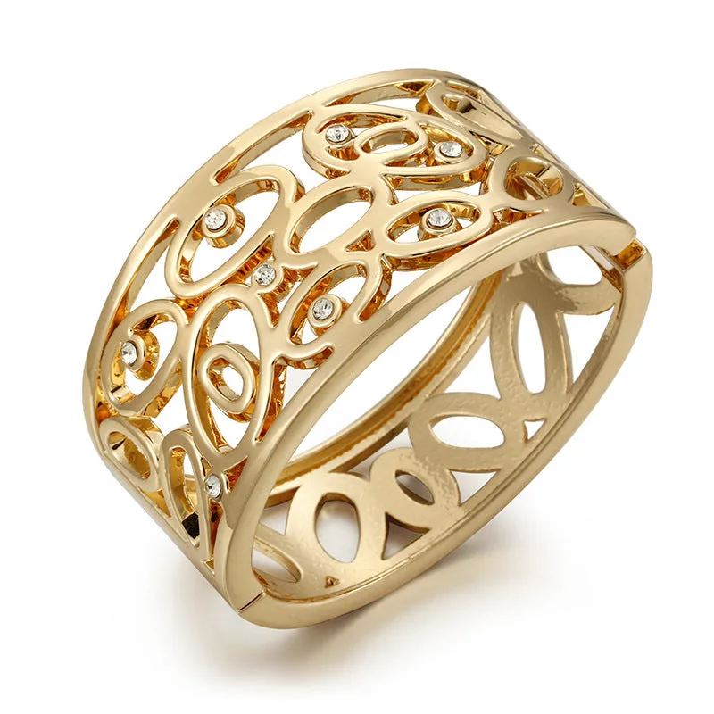 Bold Brick Inlay Bracelet - Chic Women's Statement Jewelry