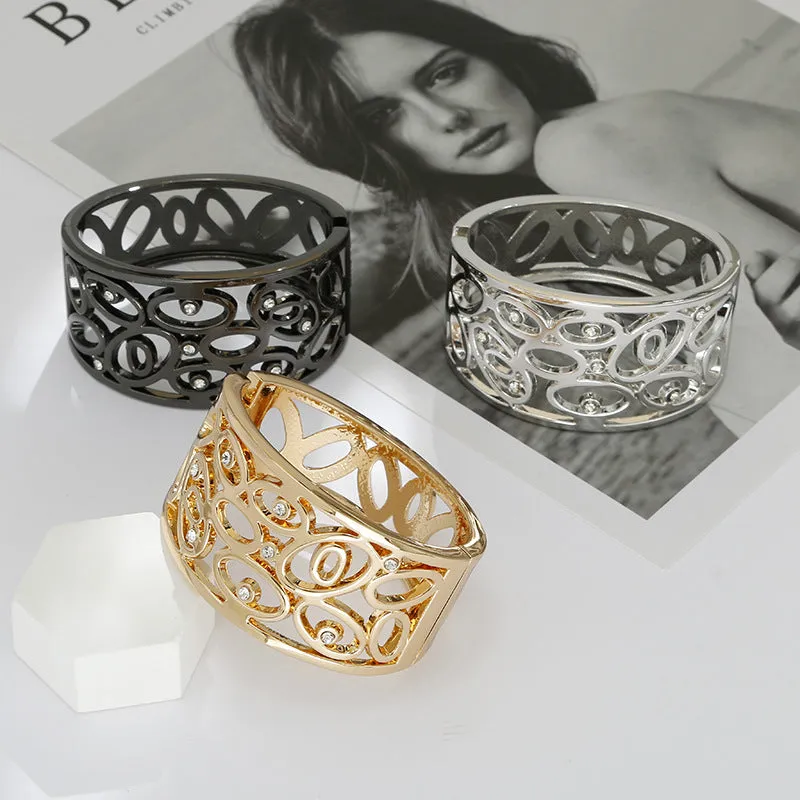 Bold Brick Inlay Bracelet - Chic Women's Statement Jewelry