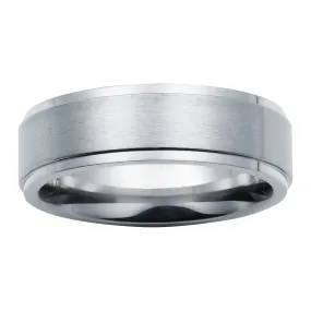 Boston Bay Diamonds Comfort Fit 7mm Titanium Men's Wedding Band Ring