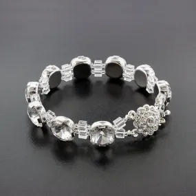 Bracelet with Box Cut Crystals