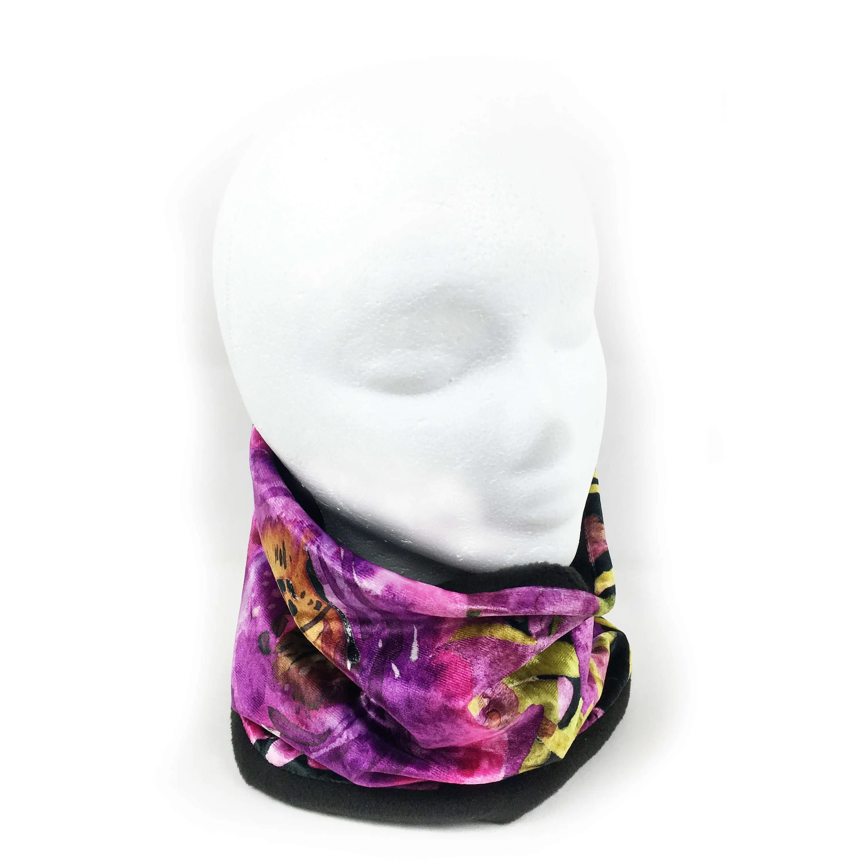 Bright Purple Neck Scarf, Woman Scarf,Fleece scarf, Fleece Neckwarmer, ladies scarf, artist scarf, Headband, Cowl scarf, face warmer
