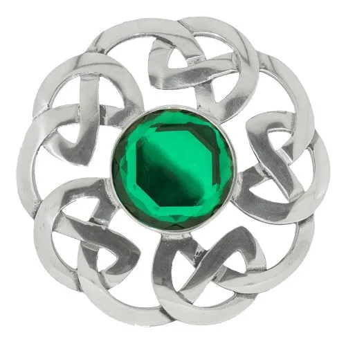 Celtic Interlace Plaid Brooch