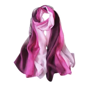 Chiffon Ombre Scarf - Pink