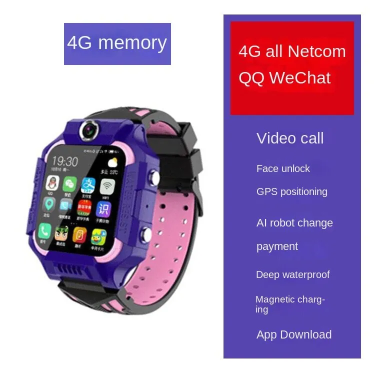Child Smart Phone Watch Video Call Photo Micro Chat Positioning Tracking Touch Waterproof