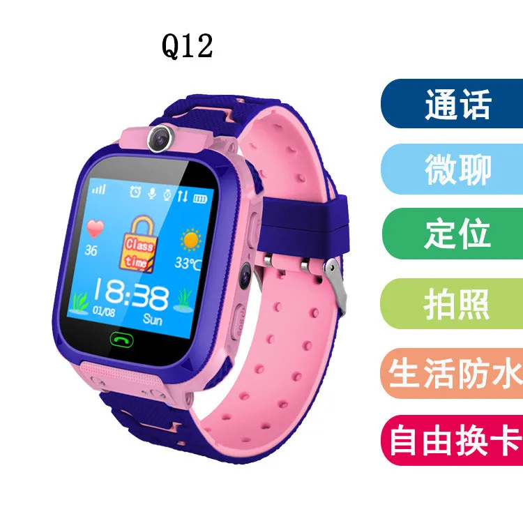 Child Smart Phone Watch Video Call Photo Micro Chat Positioning Tracking Touch Waterproof