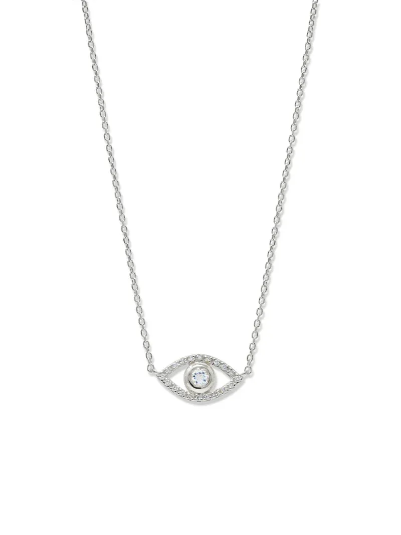 Classique Pavé Evil Eye Necklace