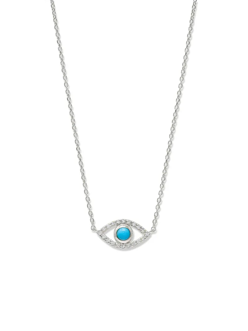 Classique Pavé Evil Eye Necklace