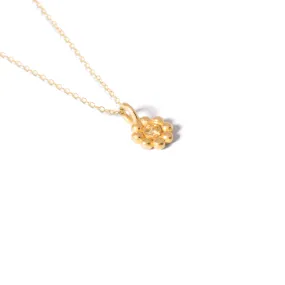Clover Yellow Gem Necklace