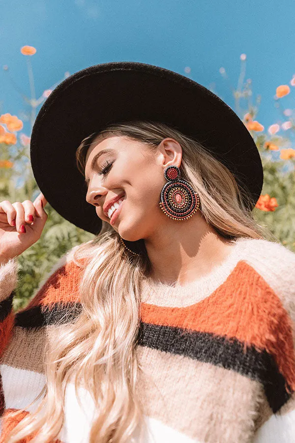 Cocktails And Cuties Earrings In Coral
