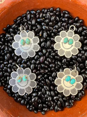 Crazy Daisy Turquoise Pendant