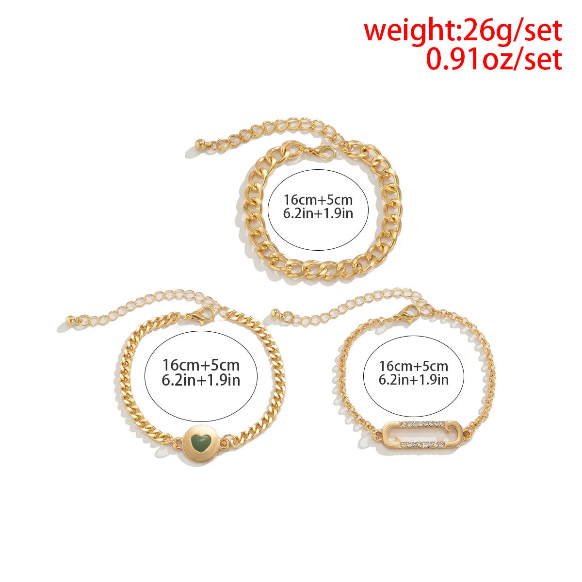 Creative Pin Metal Chain Bracelet