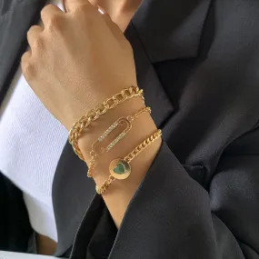 Creative Pin Metal Chain Bracelet