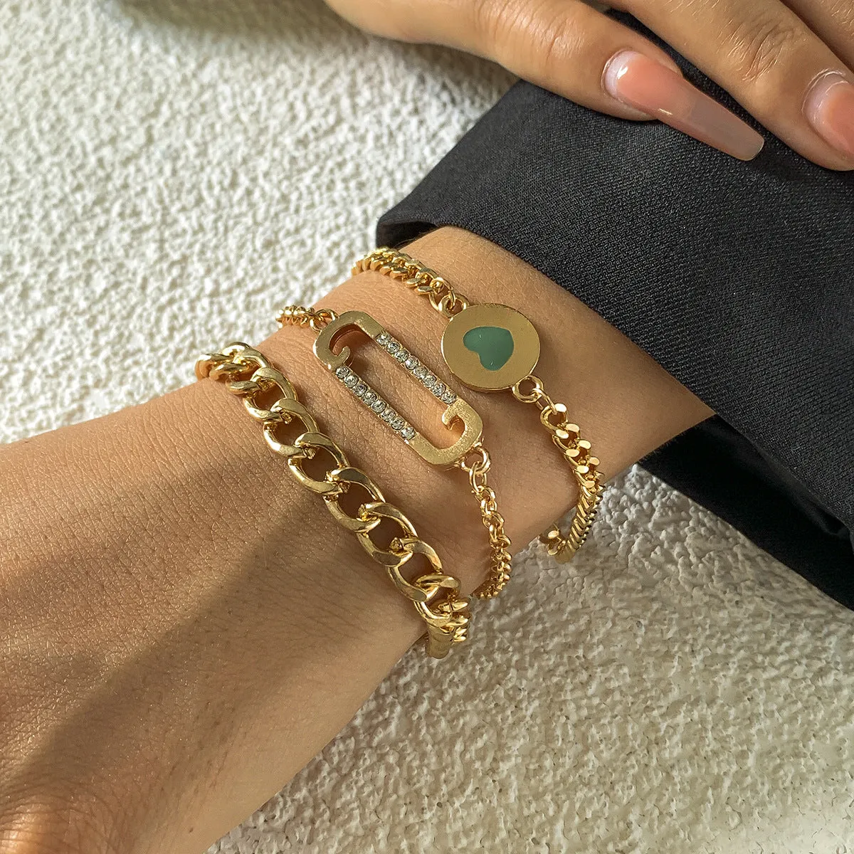 Creative Pin Metal Chain Bracelet