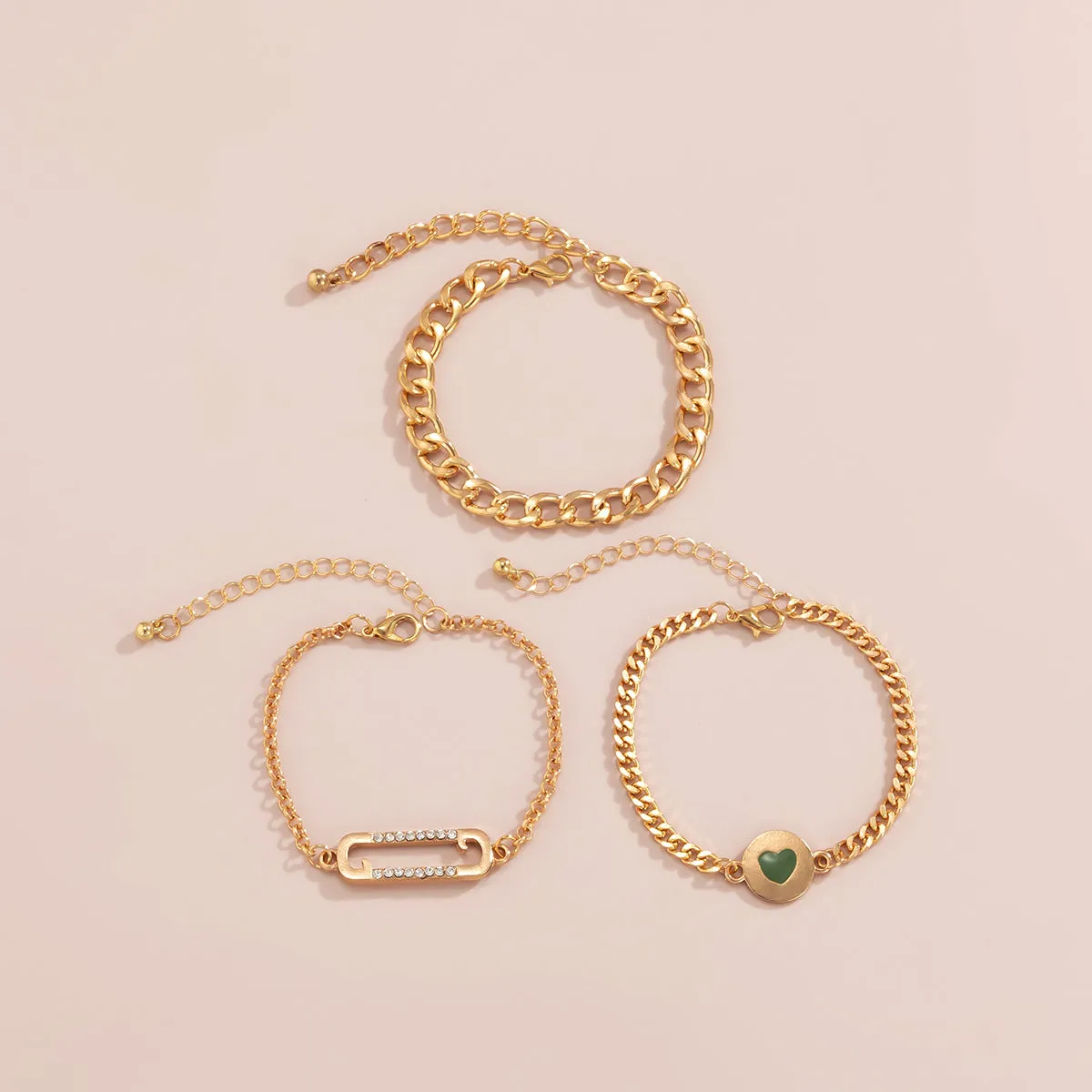 Creative Pin Metal Chain Bracelet