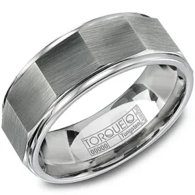 CrownRing Torque Architectural Design Tungsten Wedding Band