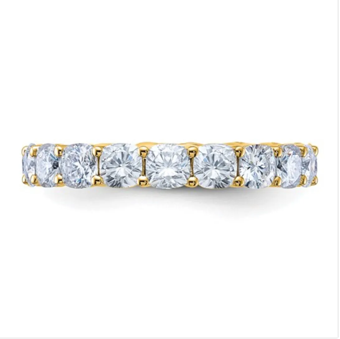 Cushion Moissanite Wedding Band