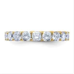 Cushion Moissanite Wedding Band