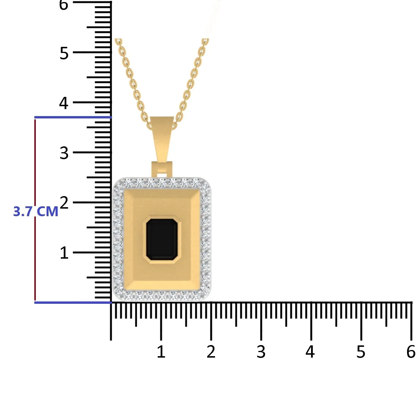 Emerald Onyx Silver Pendant Necklace