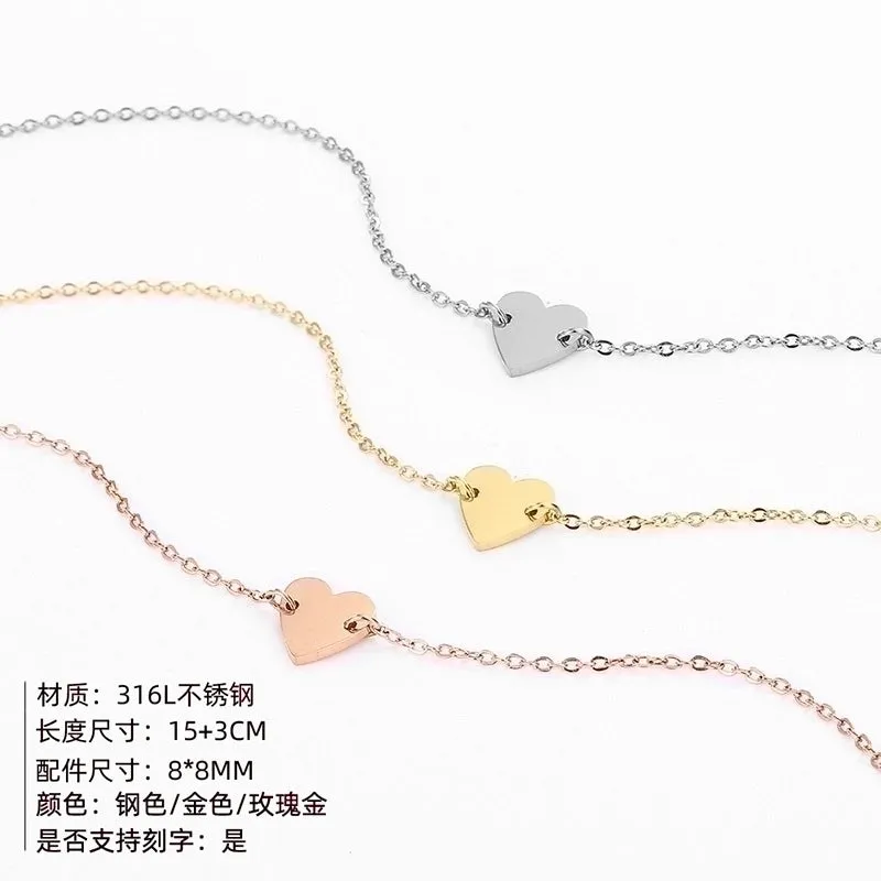 Fashion Jewelry New Summer Love Bracelet Stainless Steel Gold-plated Bracelet Wholesale