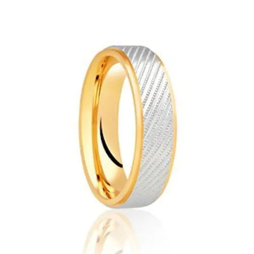 Flat Patterned Two Tone Band