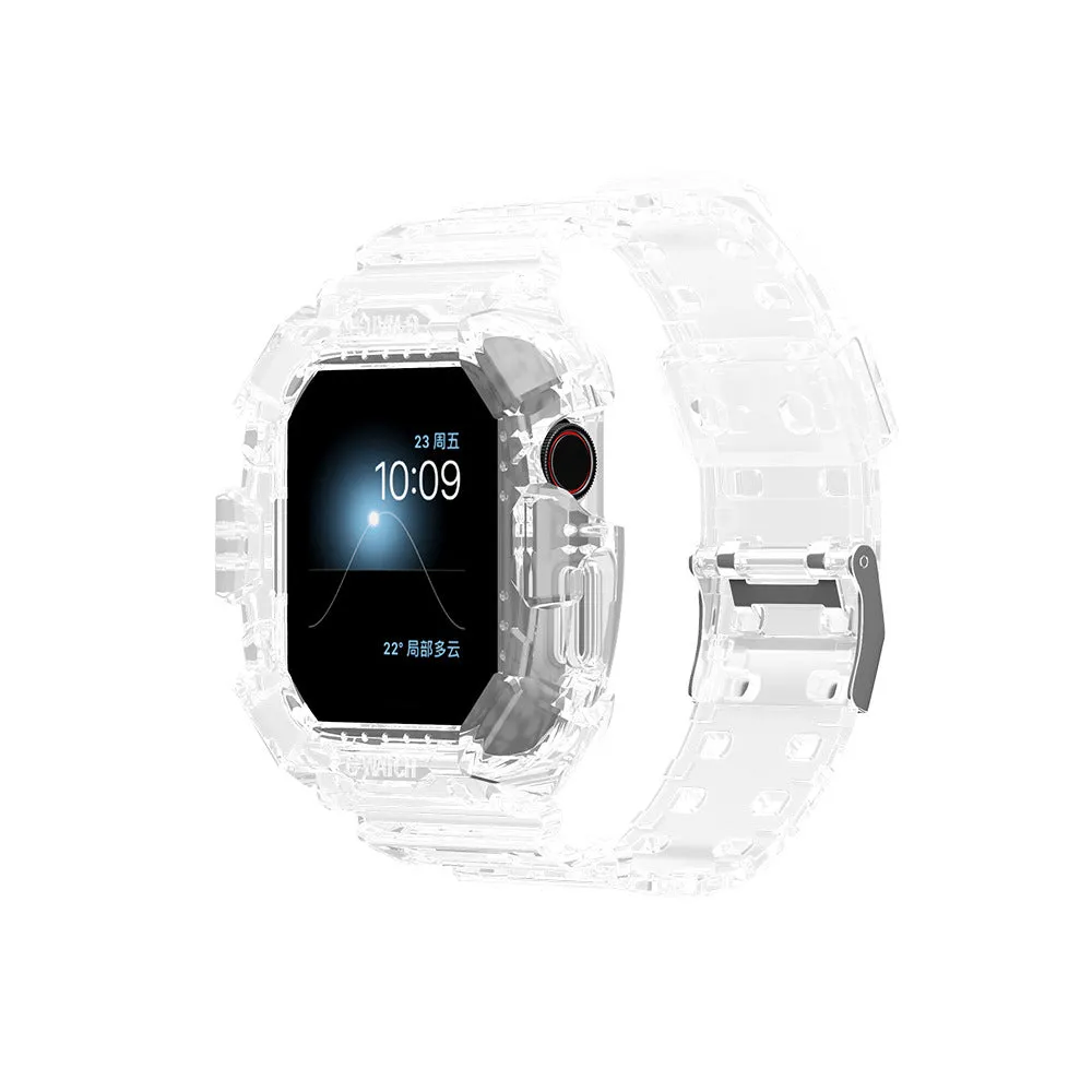 For Apple Watch iWatch 6/5/4 Watchband Transparent Fall Resistant One Watchband