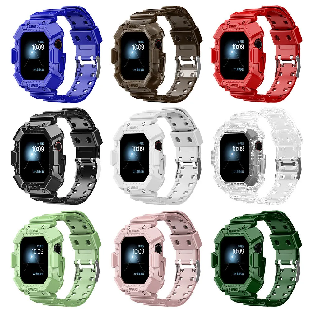 For Apple Watch iWatch 6/5/4 Watchband Transparent Fall Resistant One Watchband