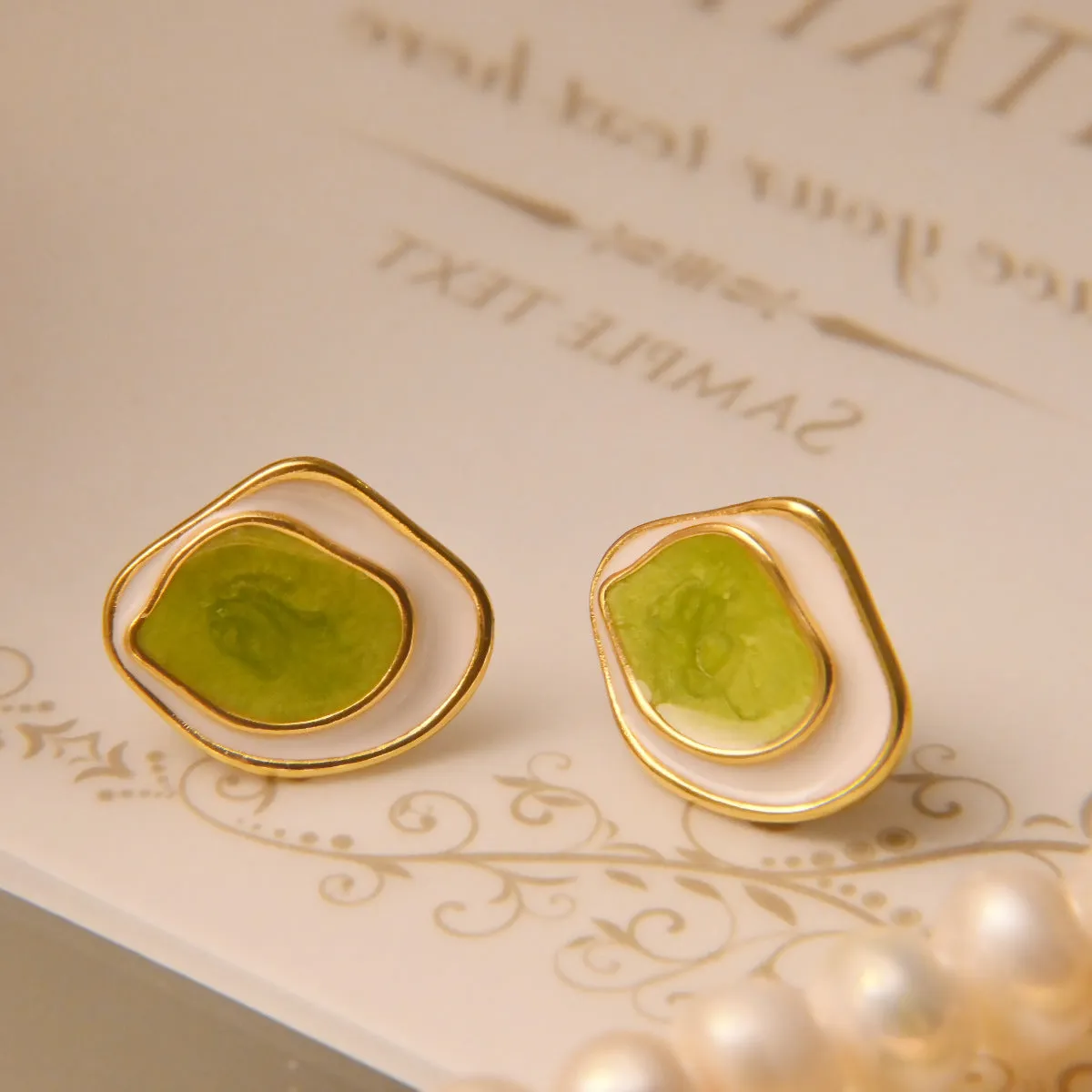 French Contrast Earrings