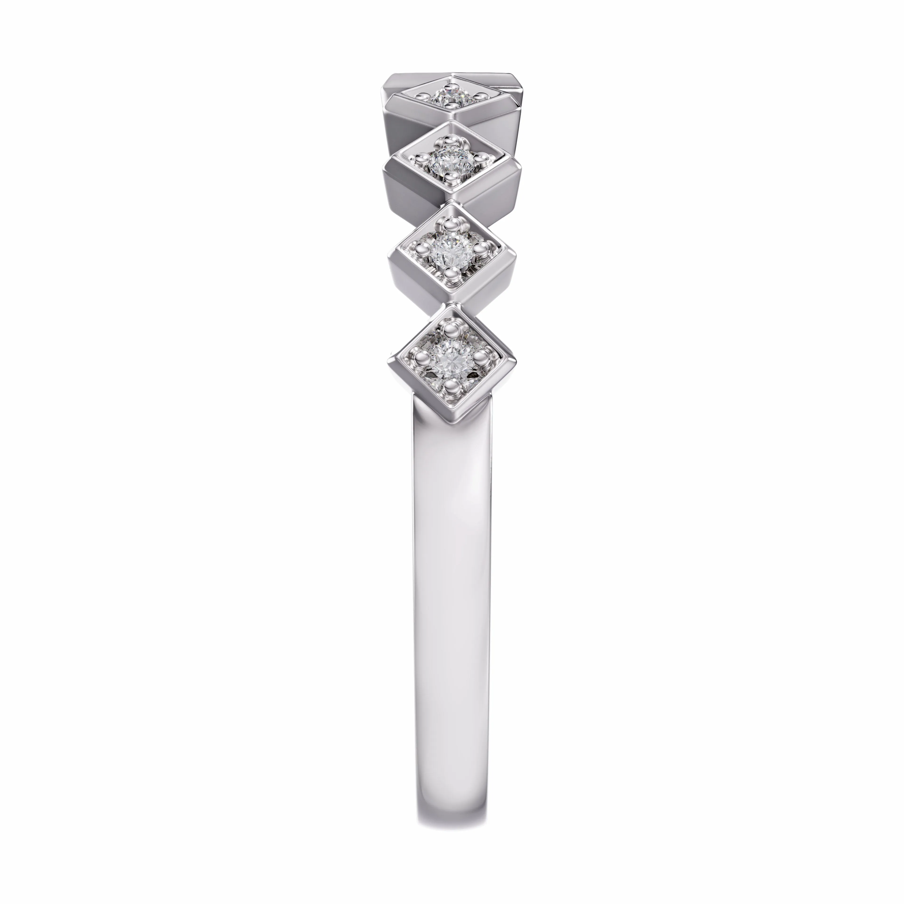 Geometric Wedding Band