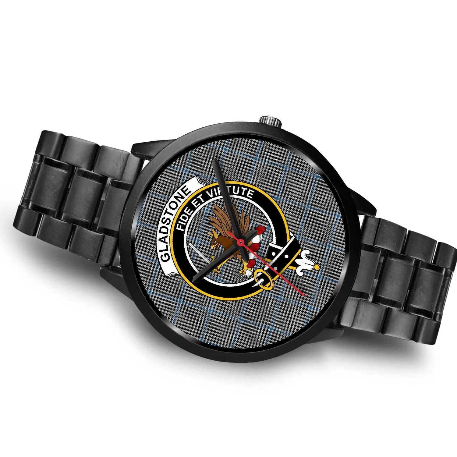 Gladstone Clan Badge Tartan Black Watch