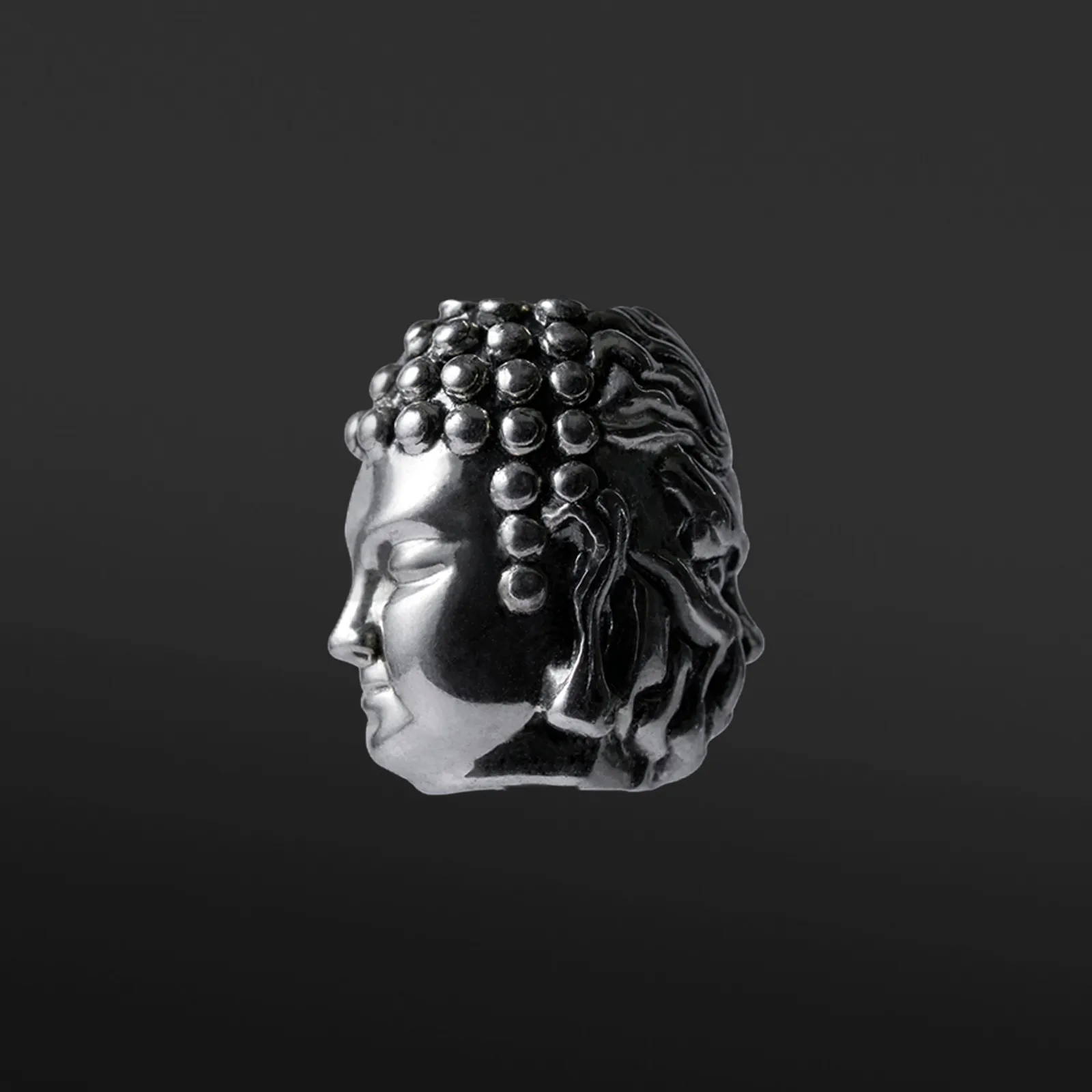 Gold Buddha Necklace, Azuro Bead with Tiger Eye