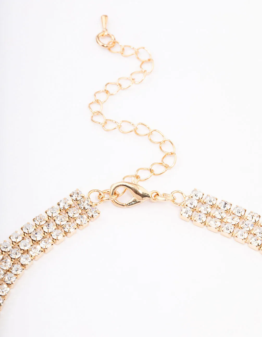 Gold Cup Chain Emerald Choker