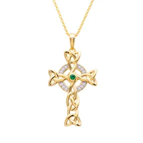 Gold Vermeil Celtic Cross Necklace