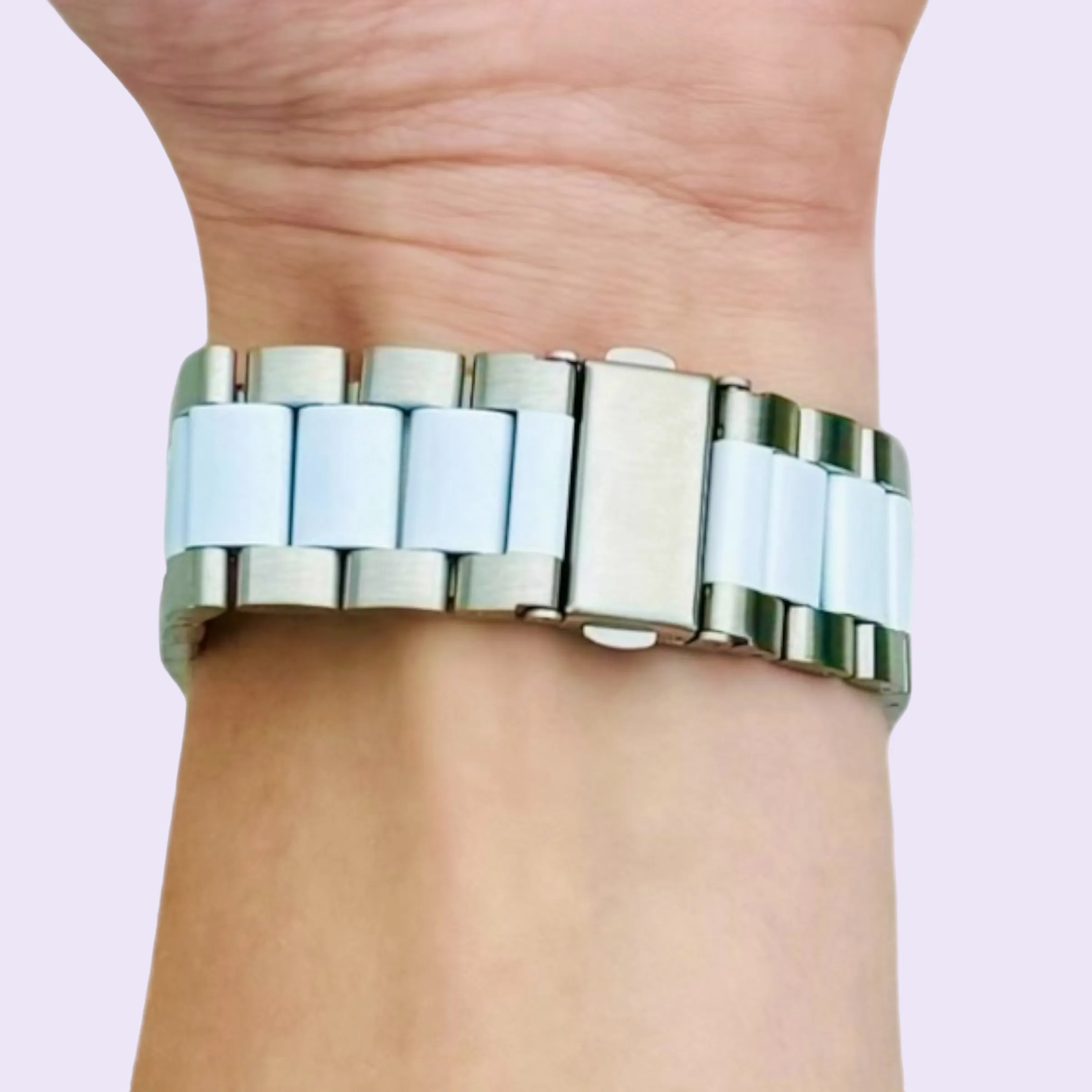 Google Pixel Watch 3 (45mm) Stainless Steel Link Watch Strap