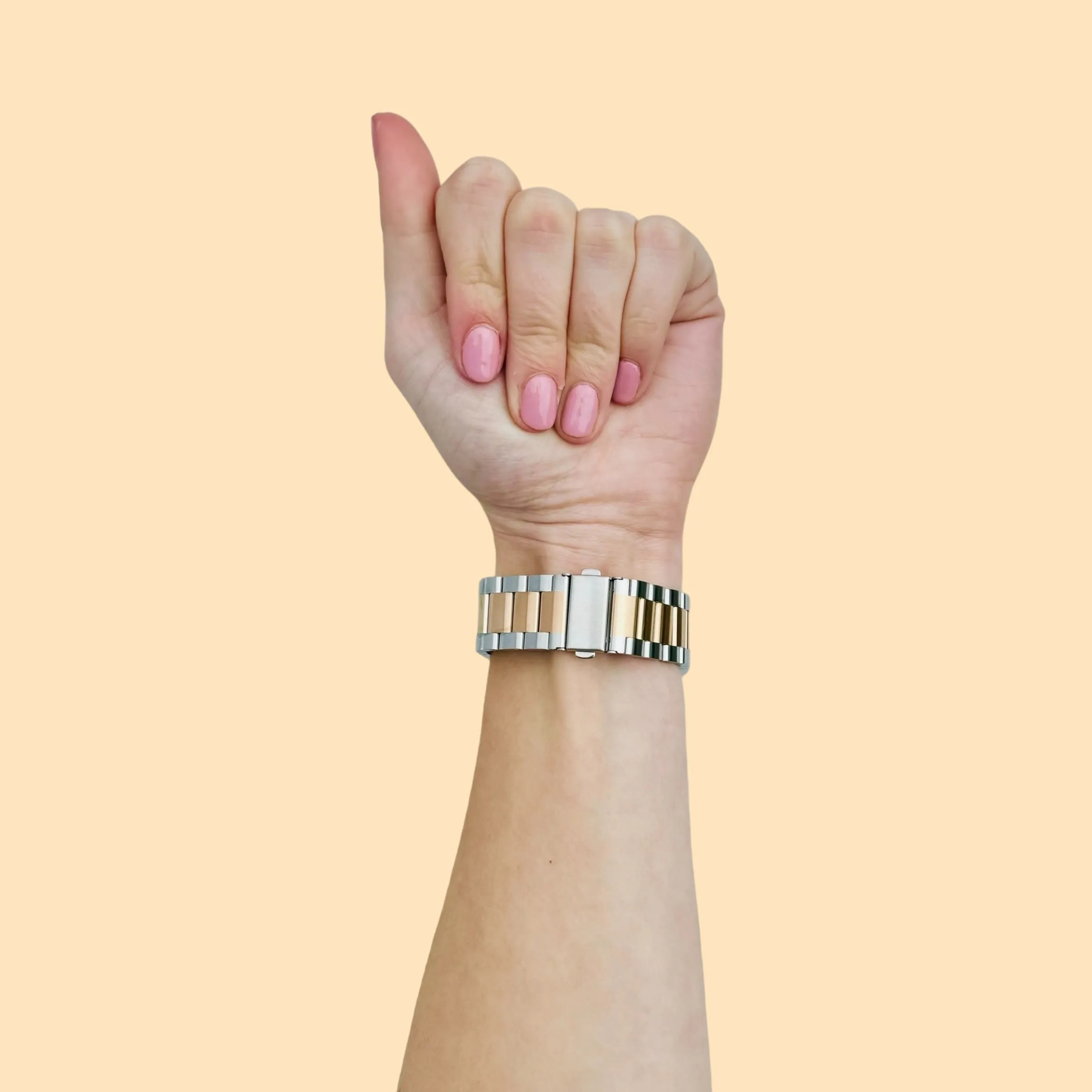 Google Pixel Watch 3 (45mm) Stainless Steel Link Watch Strap