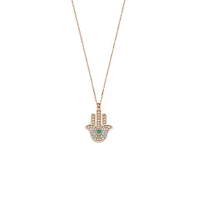 HAMSA DIAMOND NECKLACE