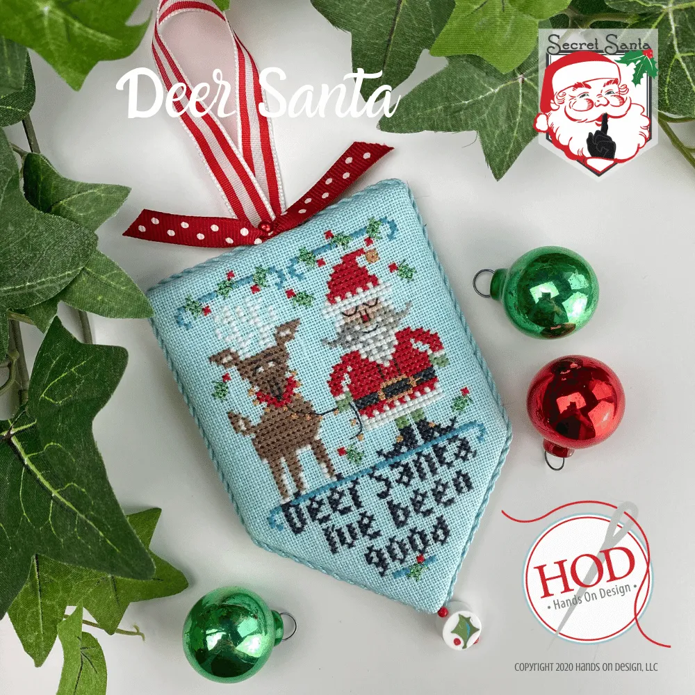 Hands on Designs ~ Secret Santa - Deer Santa Pattern