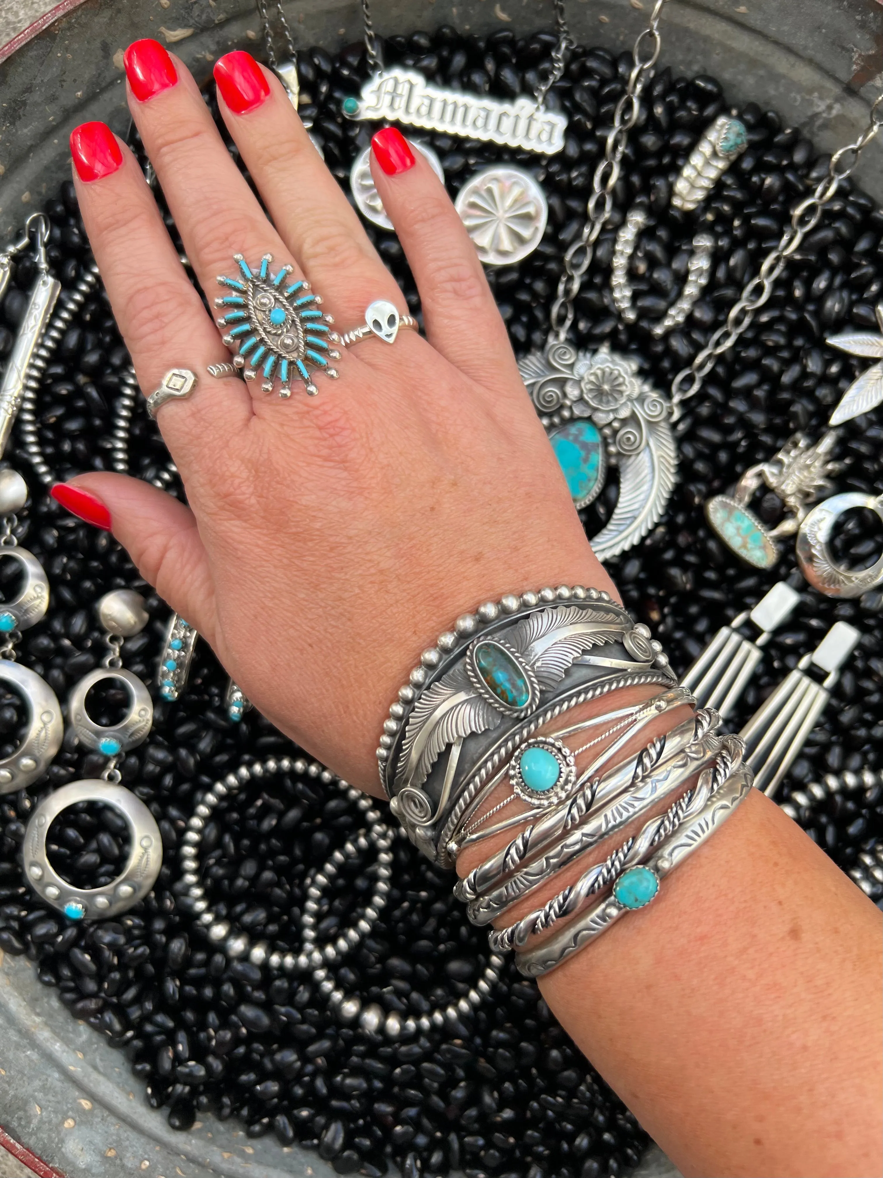 Heavy Hand Stamped Cuff