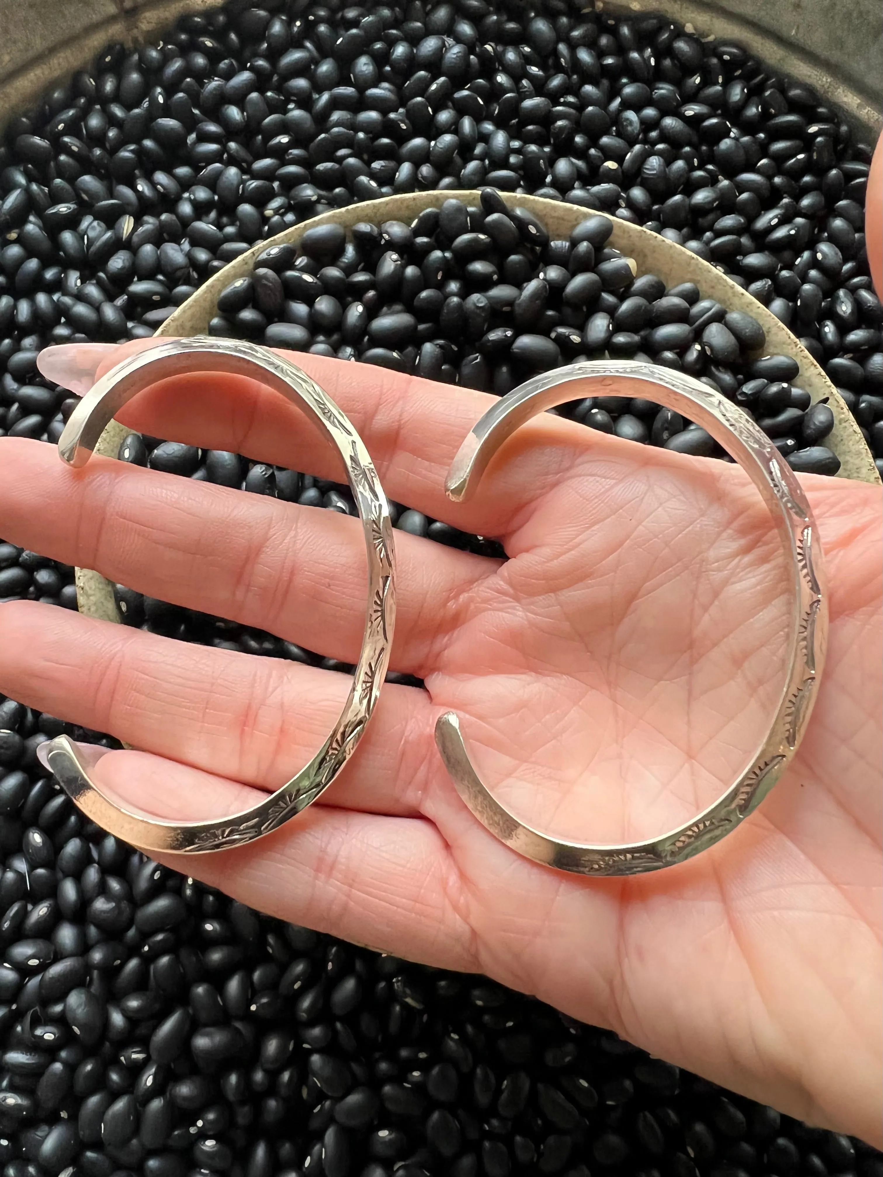 Heavy Hand Stamped Cuff