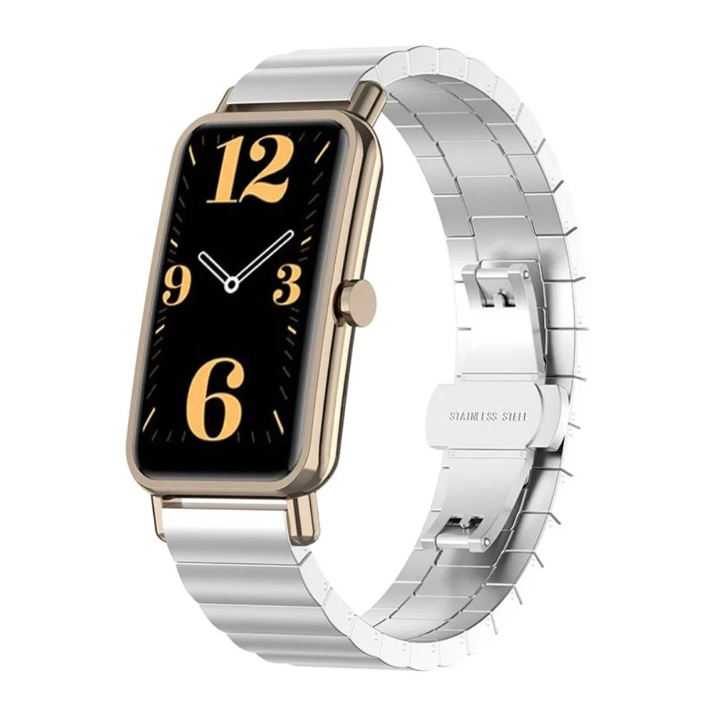 Huawei Watch Fit Mini single bead loop watch strap - Silver