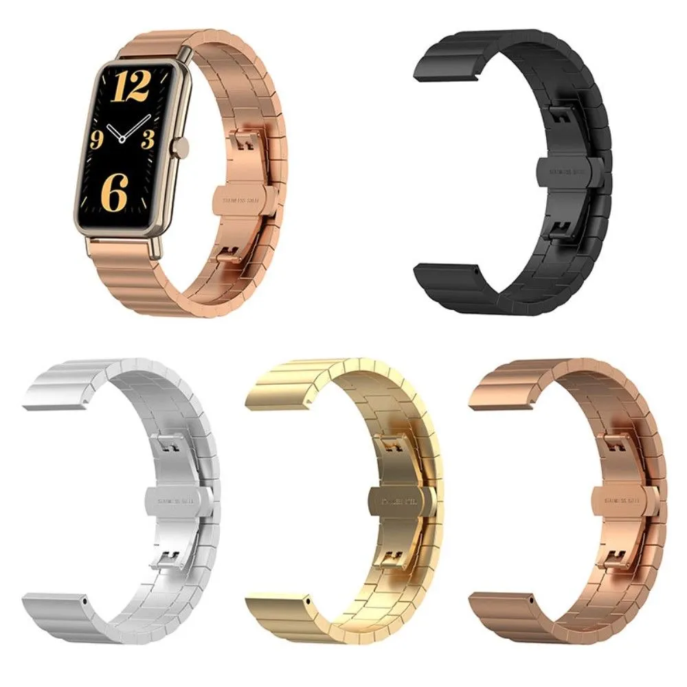 Huawei Watch Fit Mini single bead loop watch strap - Silver