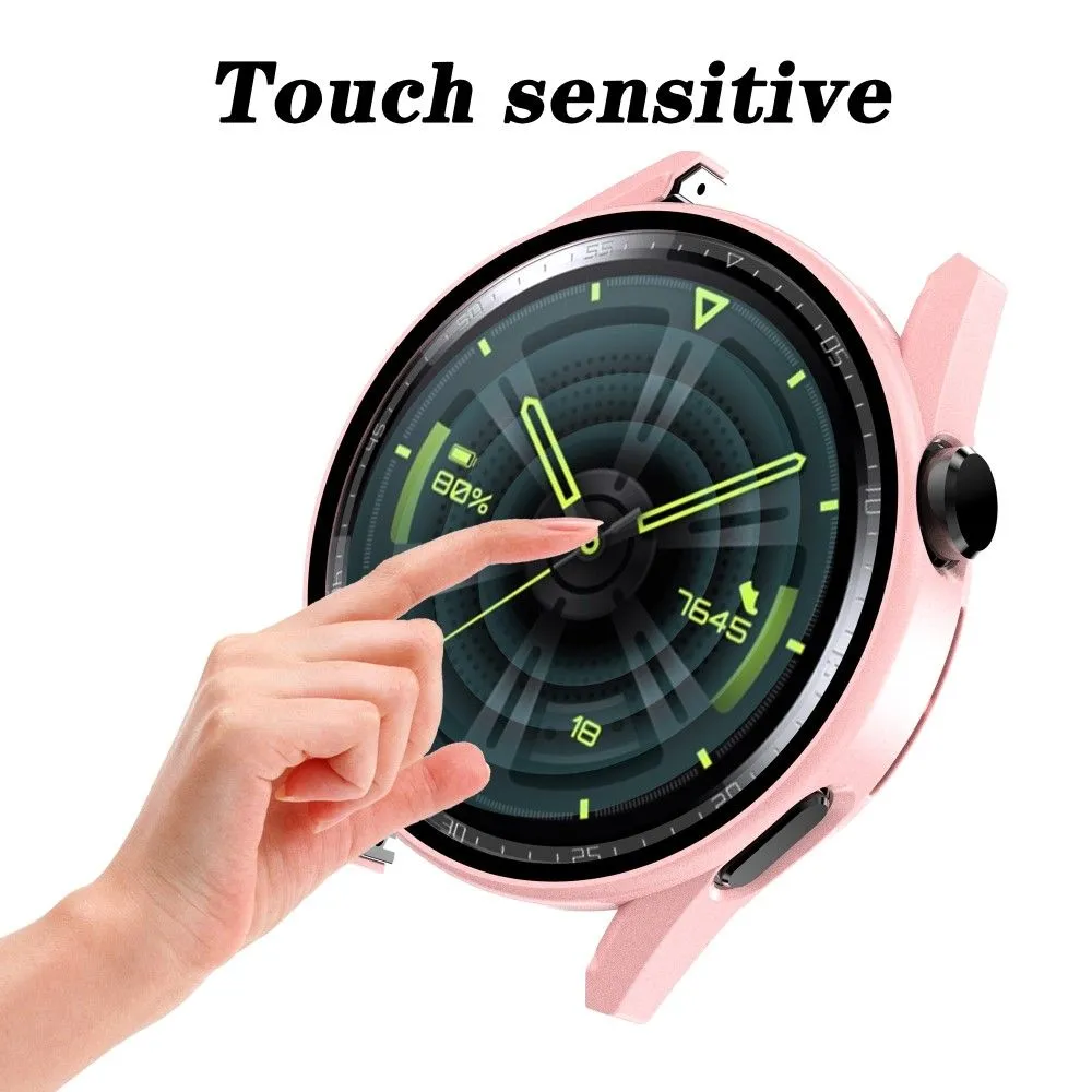 Huawei Watch GT 3 (46mm) electroplating frame with tempered glass - Pink