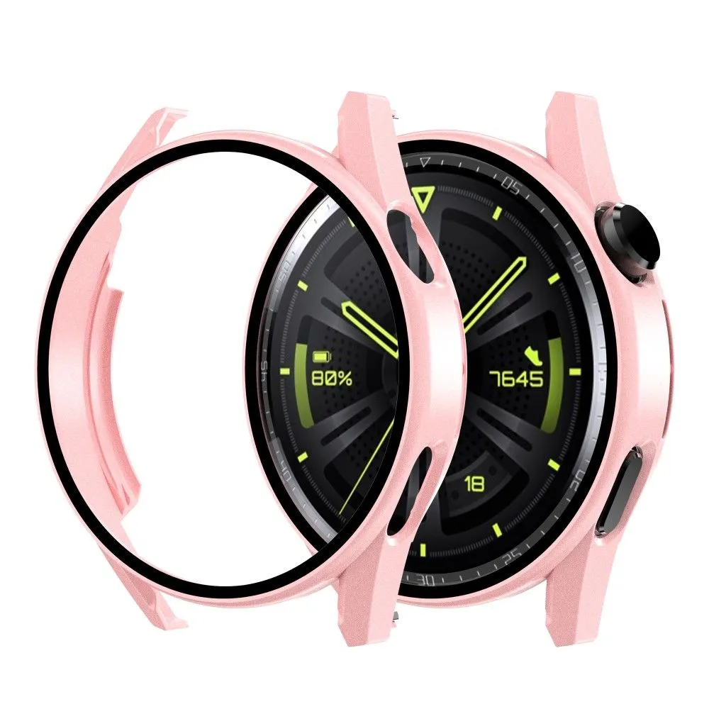 Huawei Watch GT 3 (46mm) electroplating frame with tempered glass - Pink