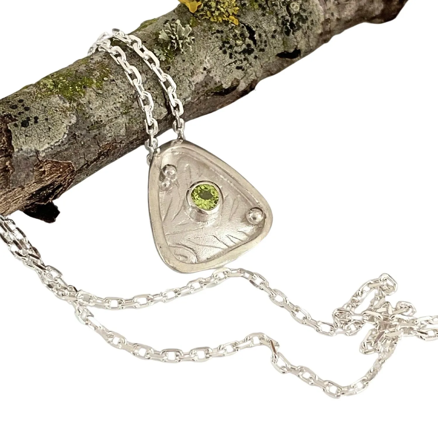 Iceni Silver Triangle Shield Necklace
